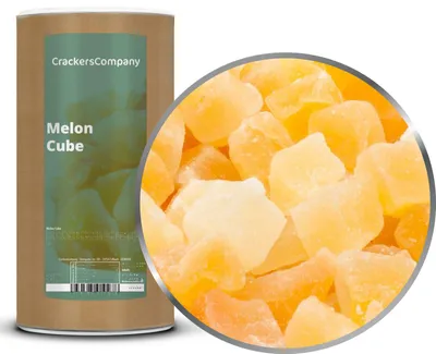 Produktbild von CrackersCompany Melonen-Würfel (Melon Cube), Membrandose 700 g