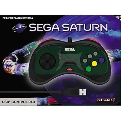 Zdjęcie produktu dla SEGA Saturn Retrobit Szary Przewodowy kontroler Połączenie USB