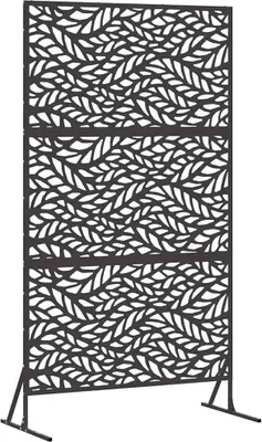Produktbild von vidaXL Sichtschutz Schwarz 100 x 50 x 180 cm Stahl