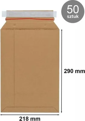 Zdjęcie produktu dla Koperta Kartonowa Pakiet 218x290mm A5 50szt