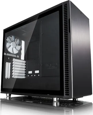 Produktbild von Fractal Design Define R6, Midi Tower, PC, Schwarz, ATX, EATX, ITX, micro ATX, Aluminium, Gehärtetes Glas, Gaming