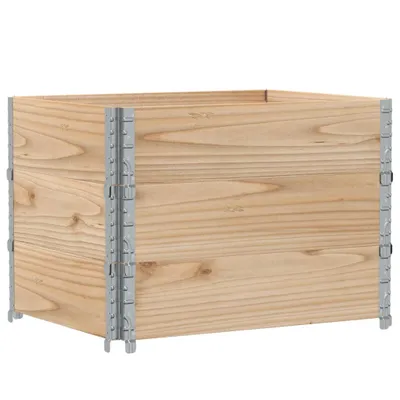 Produktbild von Paletten-Aufsatzrahmen 3 Stk. 80x60 cm Massivholz Kiefer