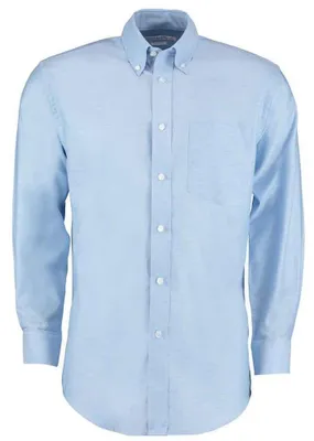 Image de Kustom Kit - Chemise pour homme, style Oxford, classique, manches longues LT5391 (56 cm) (bleu clair)