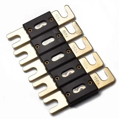 5er-Pack ANL-Sicherung 150 A für Kfz-Audio, vergoldet
