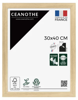 Image de Ceanothe, cadre photo Eternel, 30x40 cm, en MDF naturel