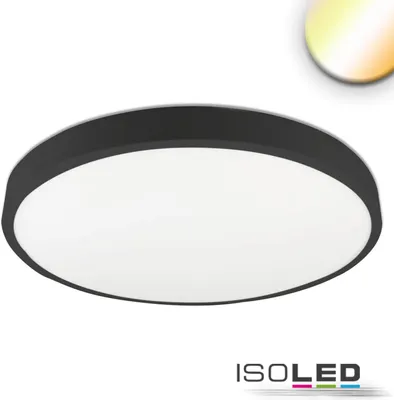 Produktbild von ISOLED LED Deckenleuchte PRO schwarz, 36W, rund, 500mm, ColorSwitch 2700/3000/4000K, dimmbar