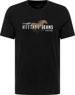 Produktbild von MUSTANG Herren T-Shirt Austin Rundhalsausschnitt Kurzarm Print Regular Fit