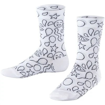 Image de FALKE Chaussettes à peindre soi-même pour enfants, blanches, pointures 19-22
