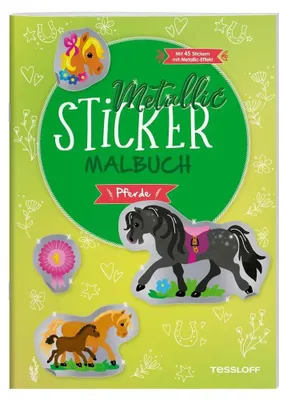 Zdjęcie produktu dla Metallic-Sticker Malbuch. Pferde