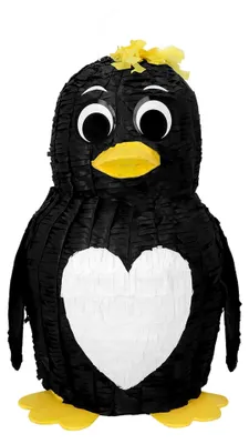Produktbild von Pinguin Pinata, Hängedekoration oder Partyspiel für Geburtstagsfeiern, Mottopartys und Karneval