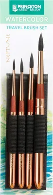 Zdjęcie produktu dla Princeton Brush Neptune Zestaw okrągłych pędzli 4 szt.