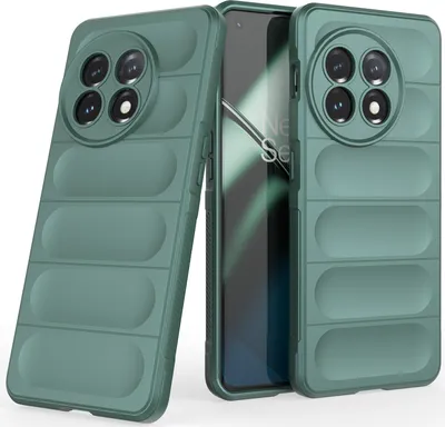 Produktbild von OnePlus 11 Hülle, Weich TPU Silikon Stossfest Anti-rutsch Schutzhülle für OnePlus 11 Grün