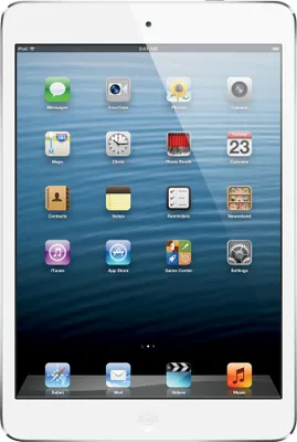 Produktbild von Apple iPad miniMD543FD/A 20,1 cm (7,9 Zoll) (IPS-Technologie (In-Plane-Switching)) 16 GB Tablet-PC - Apple A5 Prozessor - Weiß, Silber - iOS 6 - Multi-Touch 1024 x 768 Display - Bluetooth - LED Hintergrundbeleuchtung - Slate