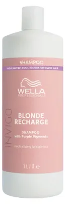 Produktbild von Wella Professionals Invigo Blonde Recharge Shampoo Anti-Vergilbungs-Shampoo 1000 ml