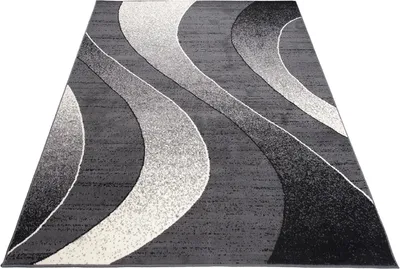 Produktbild von Tapiso Teppich DREAM Modern Wohnzimmer Grau Schwarz 180 x 250 cm