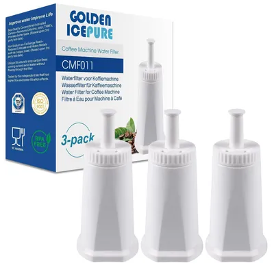 Produktbild von Wasserfilter Kaffeevollautomat für Sage Barista SES008/SES810/SES880/SES920/SES980/SES990/SES875/BES008, Ersatz für Barista Express Pro, NSF-, 3 Stück