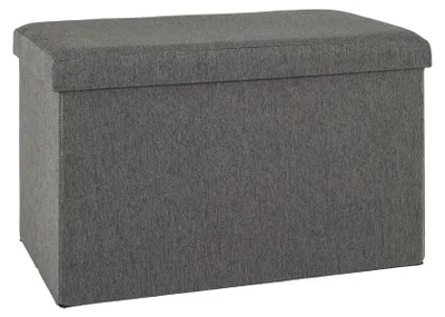 Produktbild von Haku Sitzbox mit Textilgewebe in anthrazit bezogene Faltbox