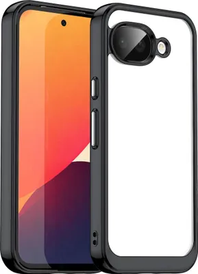 Immagine prodotto di Per Google Pixel 10a Colorful Series Custodia protettiva ibrida in TPU/acrilico Nero