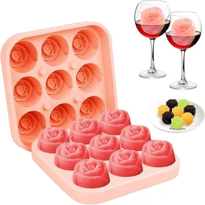 Image de Moules à glaçons en silicone - avec couvercle
