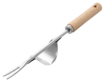Produktbild von Unkrautstecher aus Edelstahl mit Holzgriff