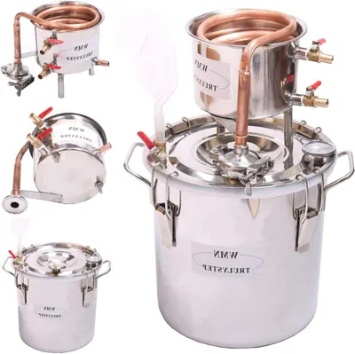 Productafbeelding van Alcoholstoker - Moonshine Still - Distilleerketel - Distiller - Waterstoker - 12 Liter Capaciteit