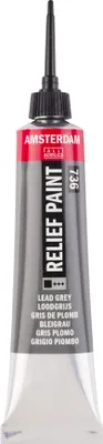 Immagine prodotto di Tubo di vernice a rilievo Amsterdam 20 ml grigio piombo 736