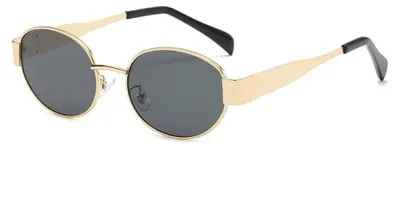 Produktbild von Retro-Sonnenbrille im ovalen Design für Damen und Herren – Trendige Sonnenbrillen, klassische Modelle
