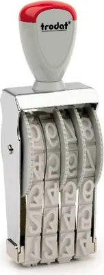 Produktbild von Trodat Ziffernbaenderstempel 4-stellig, 15 mm Schrifthoehe