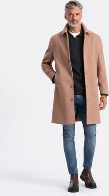 Obrázok produktu pre Ombre Clothing Pánsky zimný kabát Jawara hnedá XL