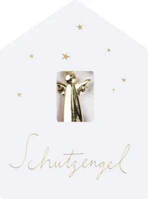 Produktbild von Schutzengel gold "Ich pass auf dich auf"