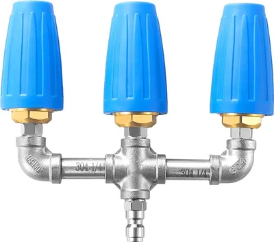 Obrázok produktu pre turbínová tryska 3 v 1, otvor 2,0, 4000 PSI, vysokotlakový čistič otáčajúci sa o 360 stupňov s rýchlospojkou 1/4 palca