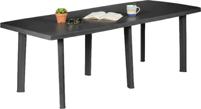 Immagine prodotto di Crossley - Tavolo da Esterno, 216x90x72h cm Nero Antracite, 10 Posti  Italy