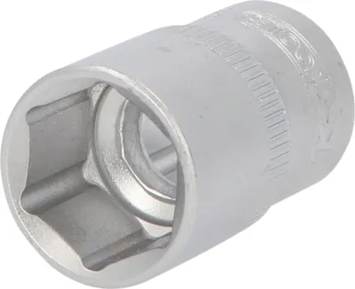 A single metallic socket wrench head is shown against a white background.