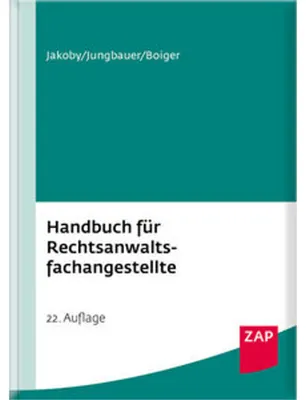 Obrázek produktu pro Handbuch für Rechtsanwaltsfachangestellte