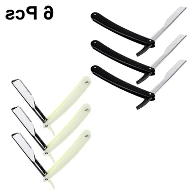 Produktbild von 6 Stück Manueller Bart- und Augenbrauenrasierer Halter in Weiß und Schwarz