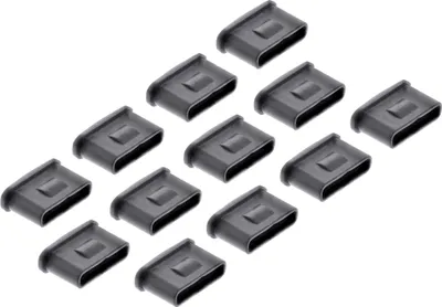 Image de InLine® 55724N Blocage de port USB type-C, Pack de 12 recharges pour USB-C Portblocker 55724