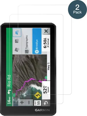 Produktbild von 2x Schutzfolie für Garmin zumo XT Tread 5,5 Zoll - Anti-Shock 9H Folie dipos Glass Kunststoffglas
