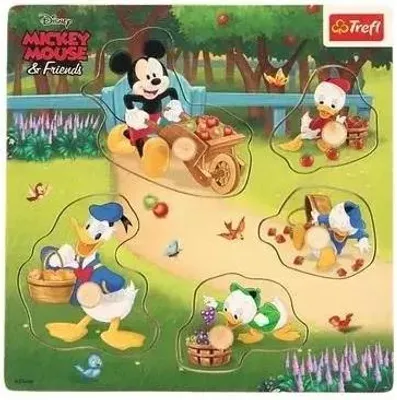 Produktbild von Puzzle mini drewniane - Mickey & Friends TREFL