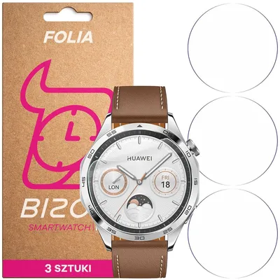 Produktbild von 3x Schutzfolie für den Bildschirm für Huawei Watch GT 4 46 mm, Bizon Watch HydroFlex