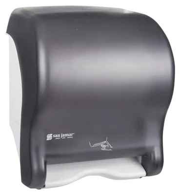 Papierhandtuchspender, perlschwarz, 200 mm Rolle, Wandmontage