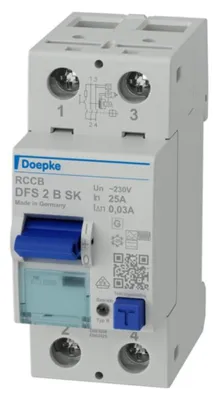 Obrázok produktu pre Doepke Fehlerstromschutzschalter DFS2 025-2/0,03-B SK (09124598)