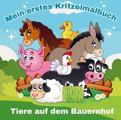 Produktbild von Mein erstes Kritzelmalbuch: Tiere auf dem Bauernhof!