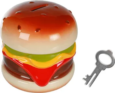 Produktbild von Spardose Hamburger aus Keramik 14x13cm