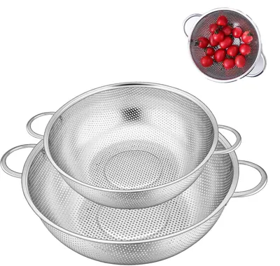 Productafbeelding van Set van 2 keukenzeven met handvatten, Ø 22 cm en 19 cm