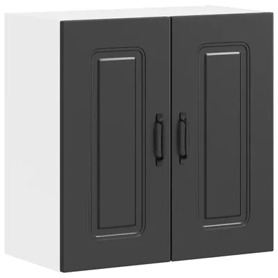 Produktbild von vidaXL Küchen-Hängeschrank Kalmar Schwarz Holzwerkstoff