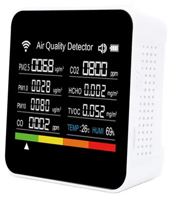 14-in-1 Luftqualitätsdetektor, WiFi, CO2, HCHO, TVOC, PM2.5