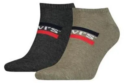 Obrázok produktu pre 2-balenie ponožiek Levi's – stredne šedé – 35-38