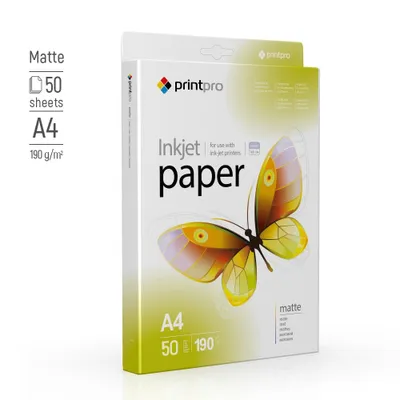 Produktbild von Fotopapier PrintPro von ColorWay matt 190g/m², A4, 50 Blatt