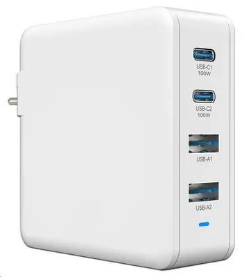 Image de VIKING VCH100PD Adaptateur de charge 100W 2x USB-C, 2x USB-A