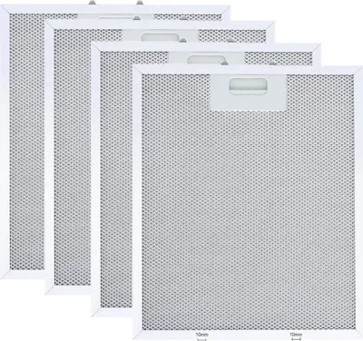 Obrázek produktu pro INF 4ks Náhradní filtr do digestoře pro Whirlpool Ikea Jenn Air, hliník a aktivní uhlí